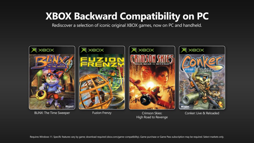 La retrocompatibilidad de XBOX llega a PC desde hoy con sus primeros cuatro juegos